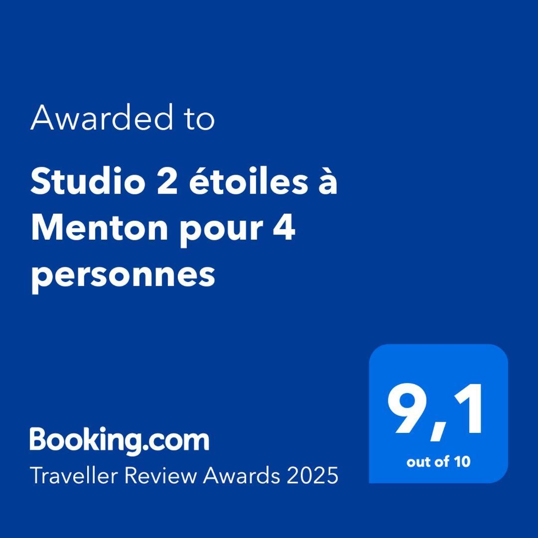 Studio 2 Etoiles A Menton Pour 4 Personnes Exterior photo